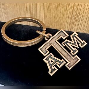 JAMES AVERY Bronze Texas A&M Aggies Keychain; RETIRED Bold Etched Design